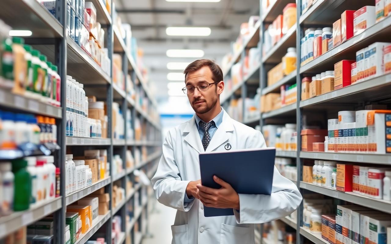 HealthNet team in pharmacy warehouse